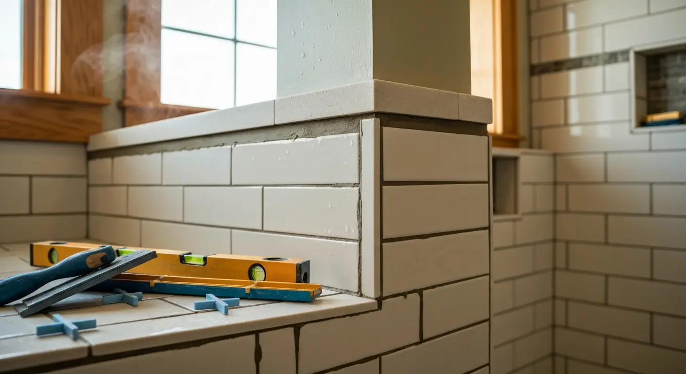 Professional bathroom tile installation