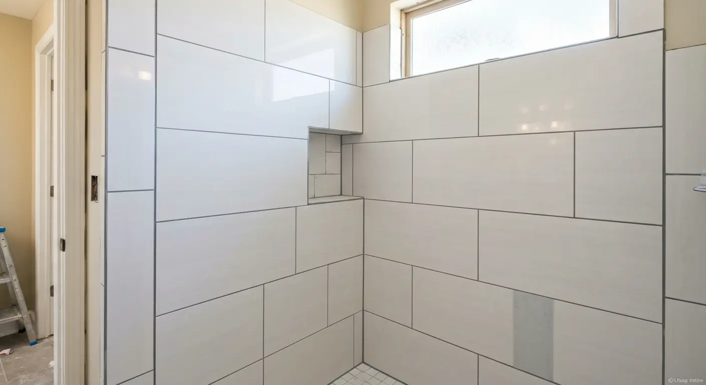 Shower tile installation