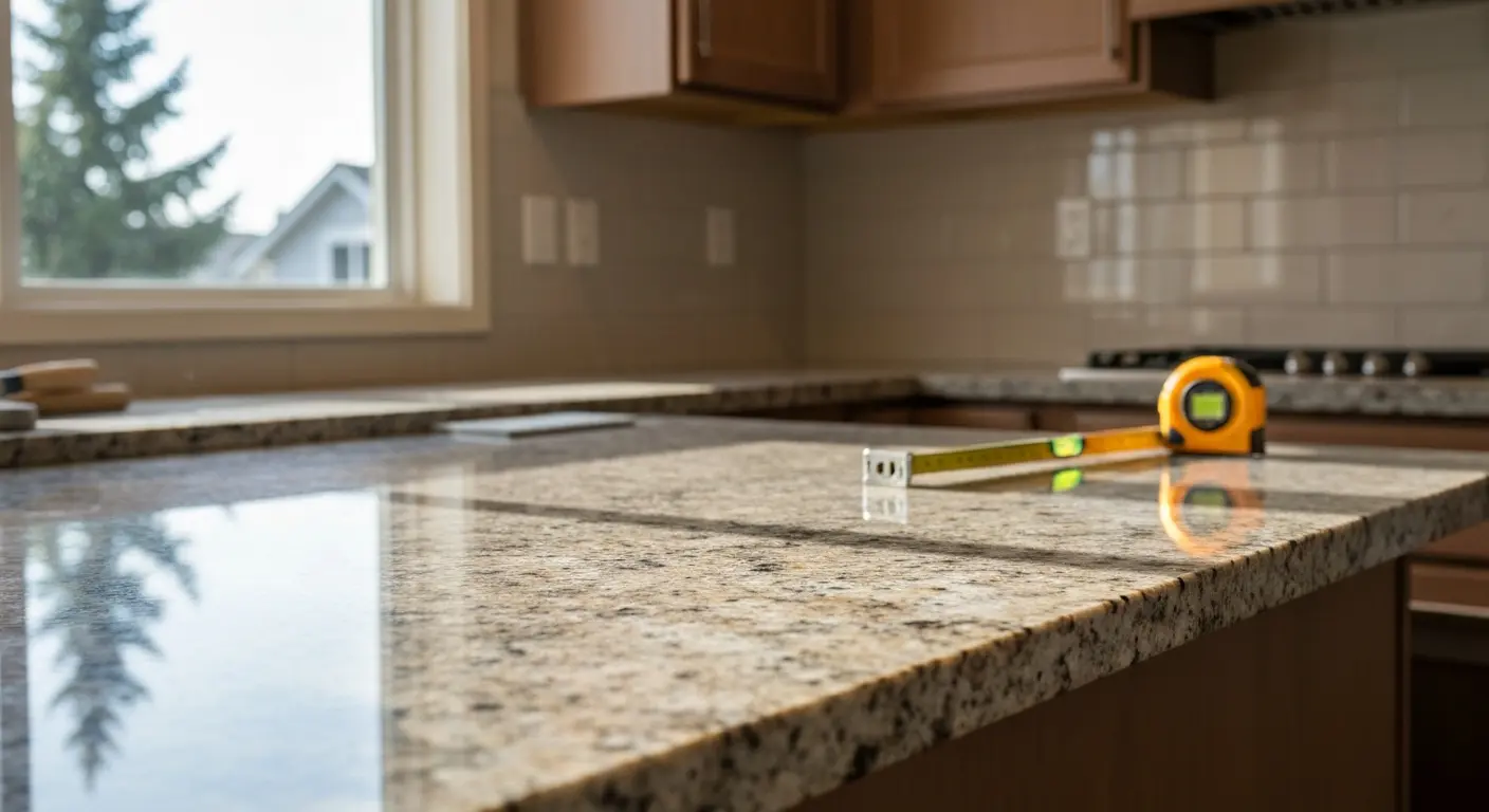 Kitchen countertop installation