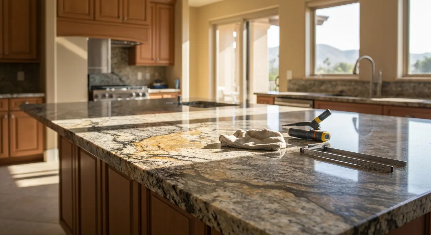 Granite countertop installation