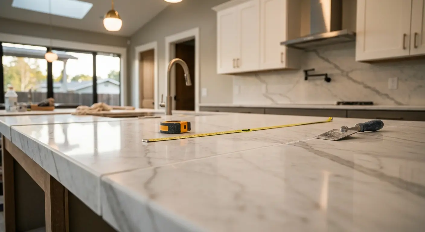 Marble kitchen countertops