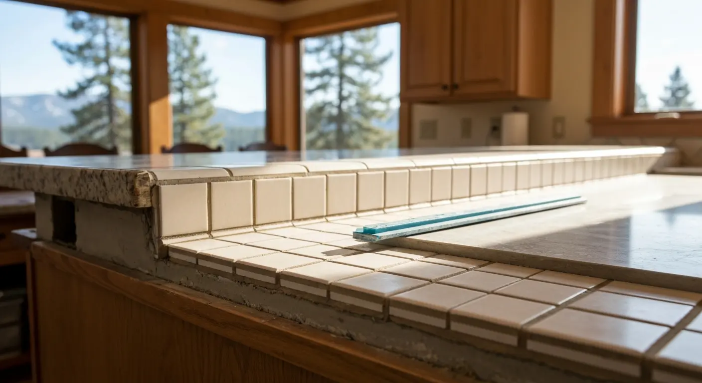 Tile trim and countertop finishing