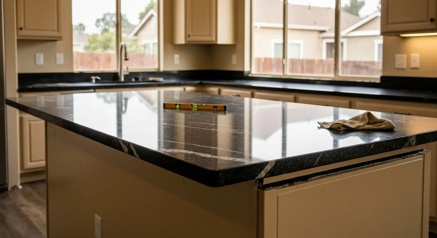 Granite countertop installation