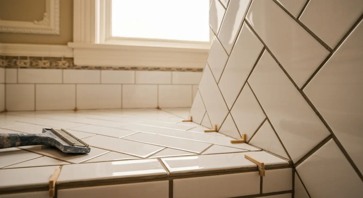 Shower tile installation