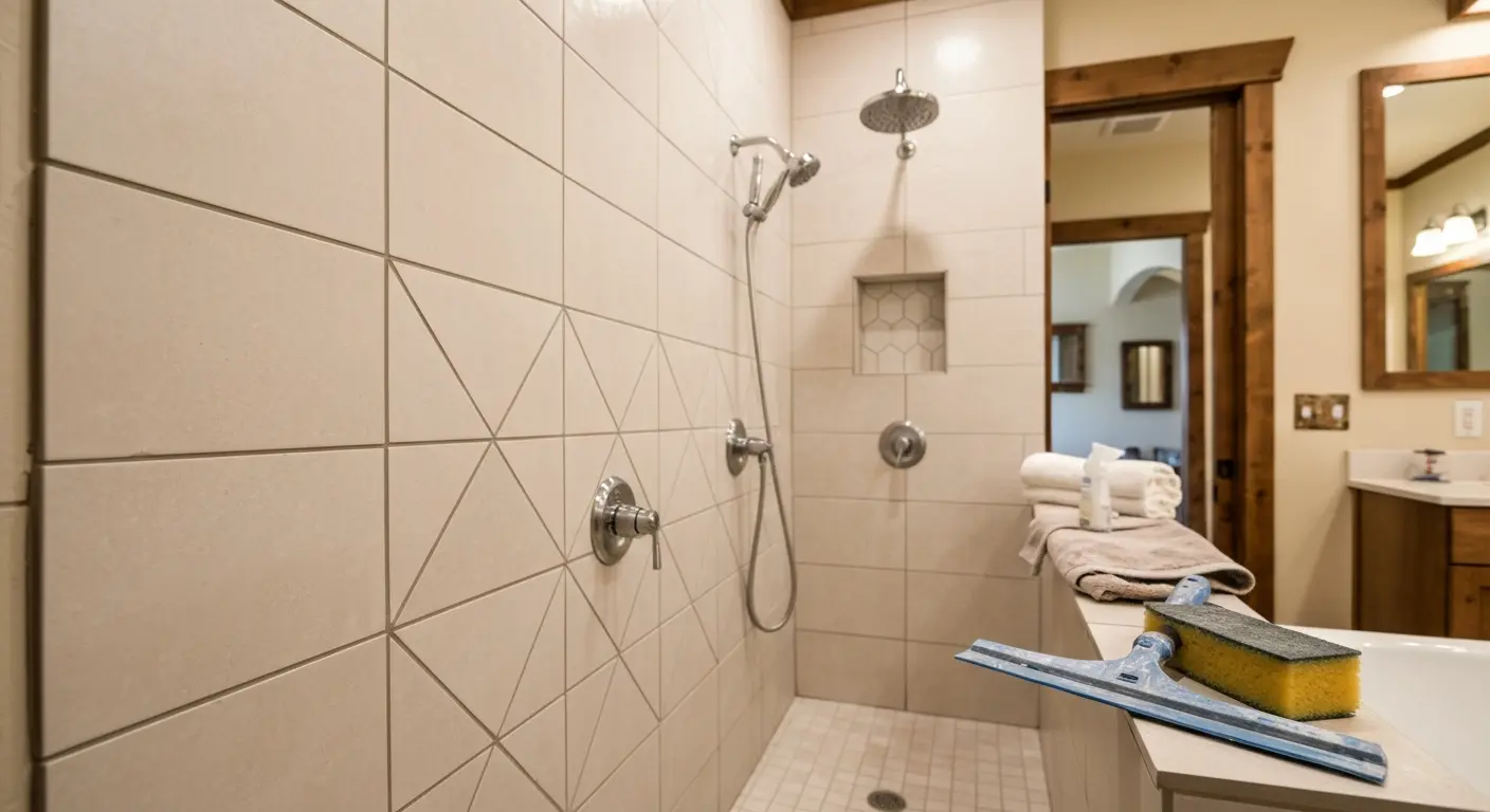 Shower tile installation