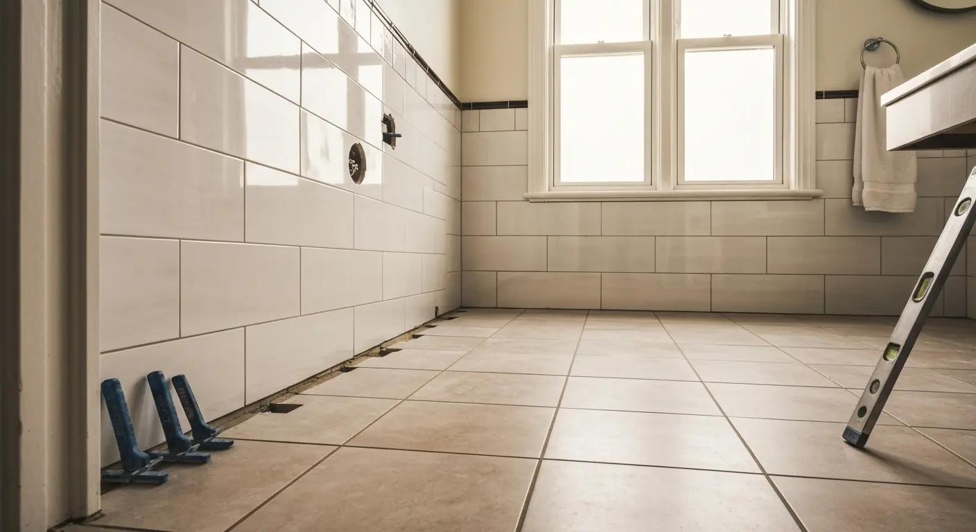 Bathroom tile installation in Castro