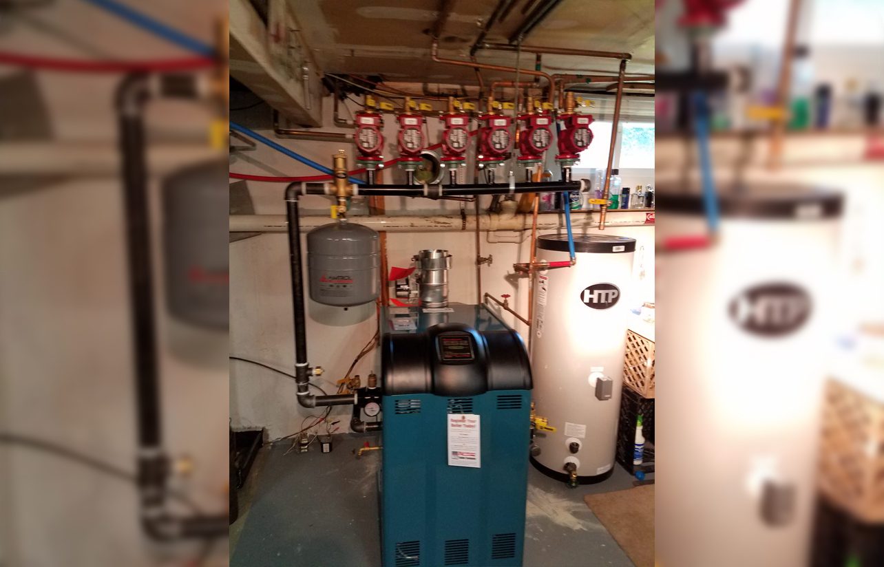 High Efficiency Boiler Room Piping Installation