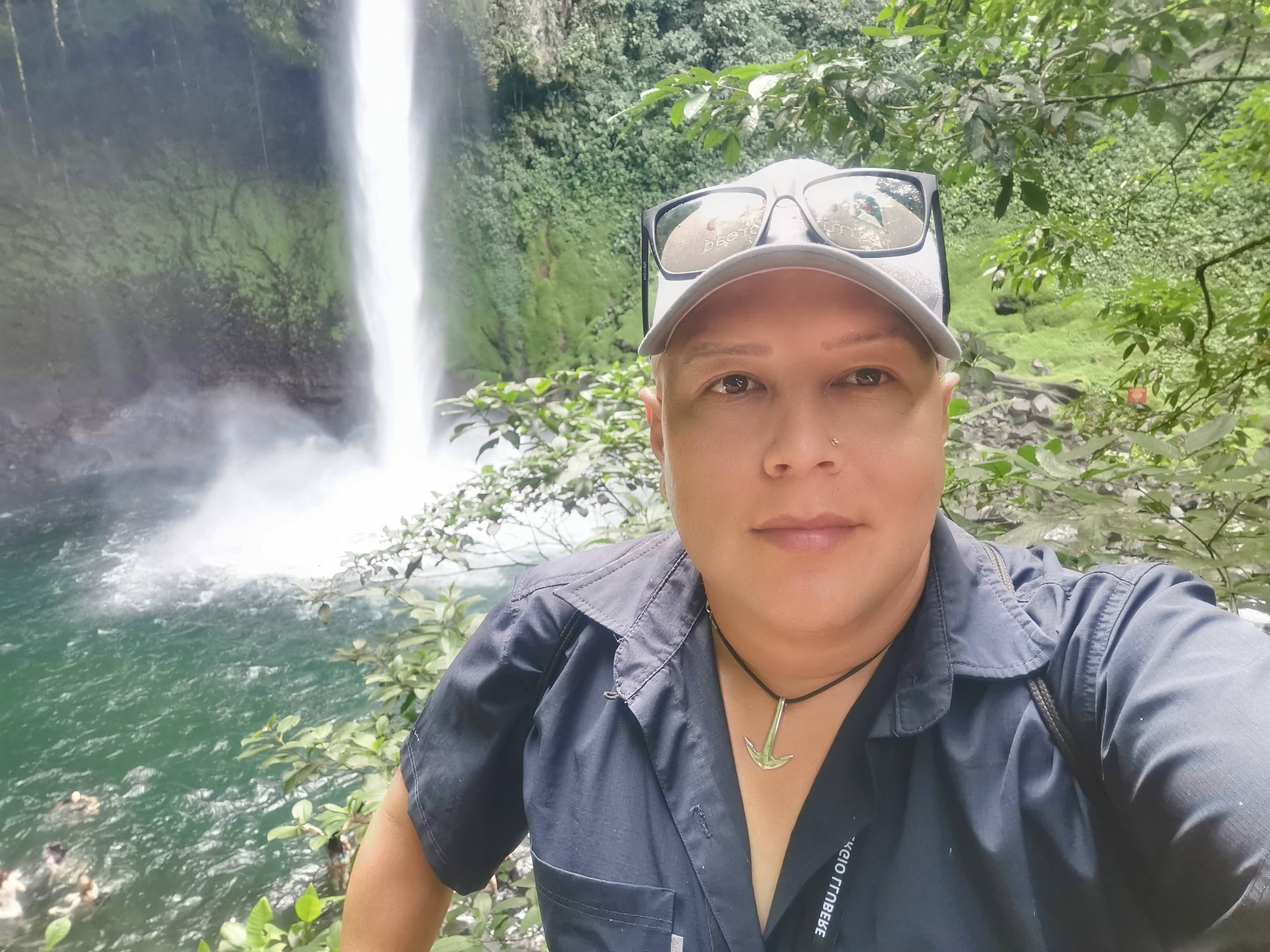 Sergio at a Costa Rican waterfall