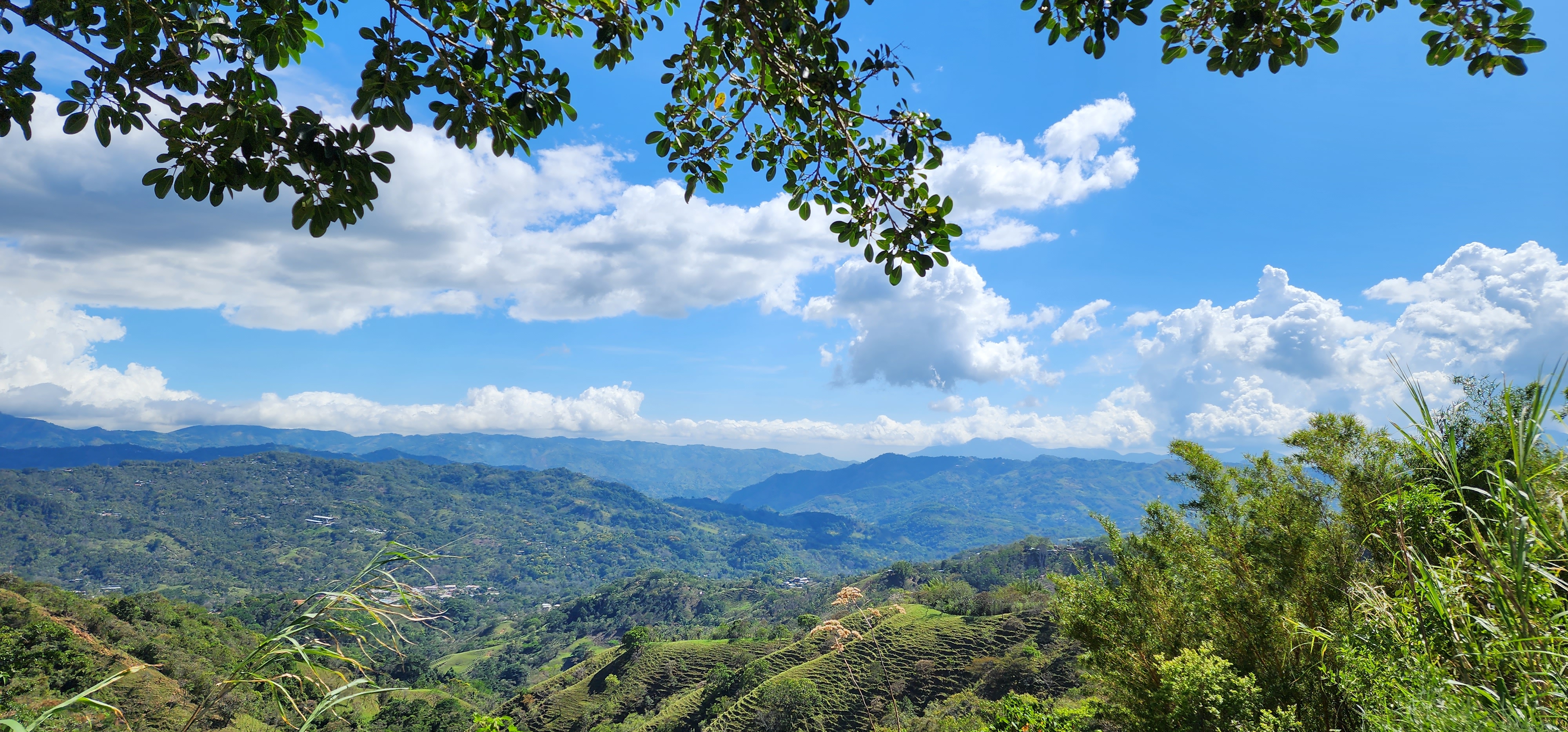 Expansive mountain landscape in Costa Rica