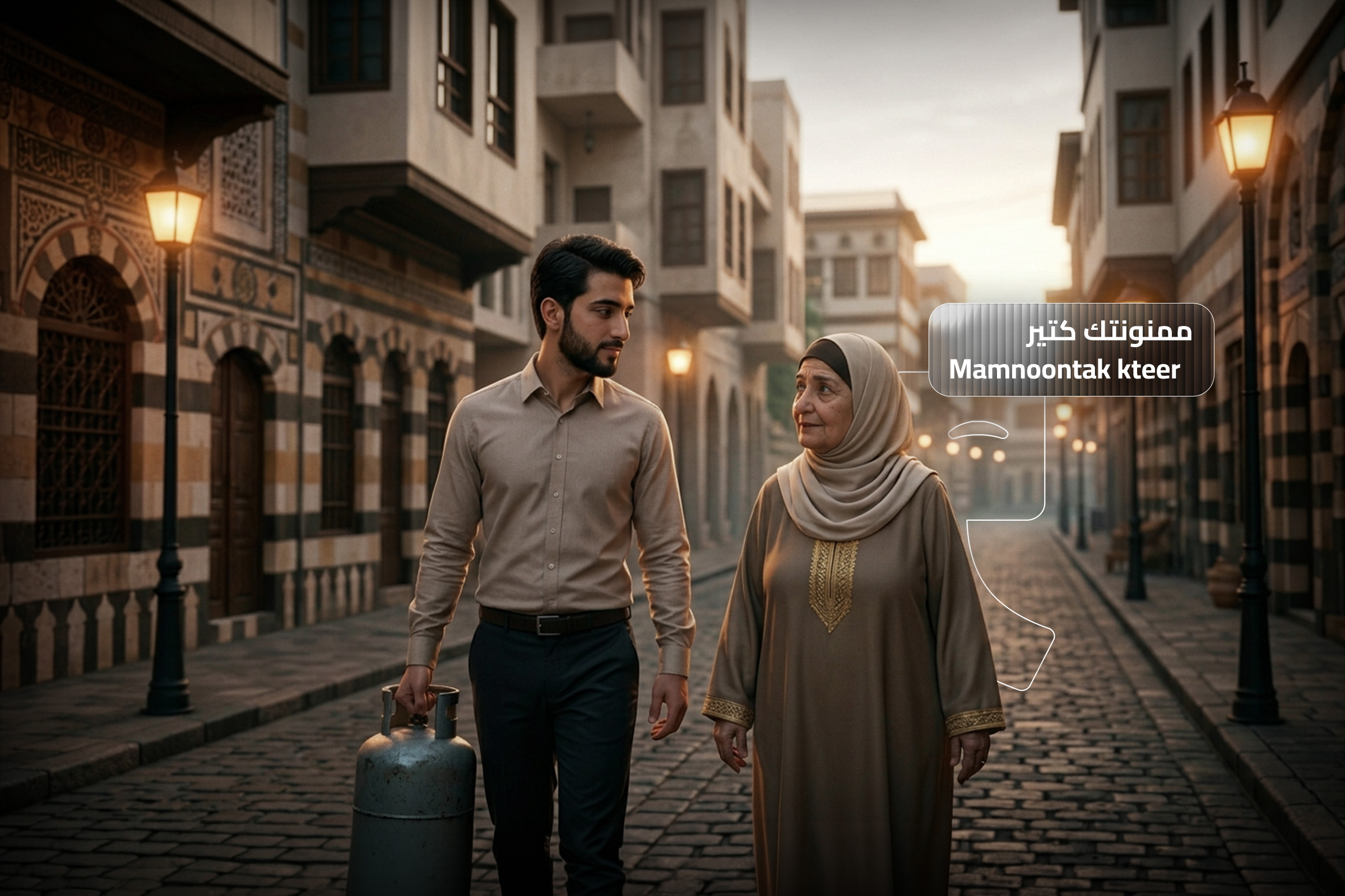 Mamnoontak kteer meaning thank you very much in Levantine Arabic with real life conversation example