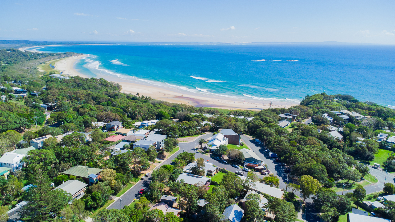 Aerial view – Point Lookout, North Stradbroke Island