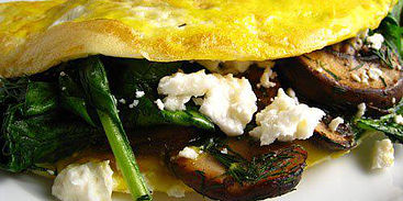 Savory omelettes at Coco's Kitchen.