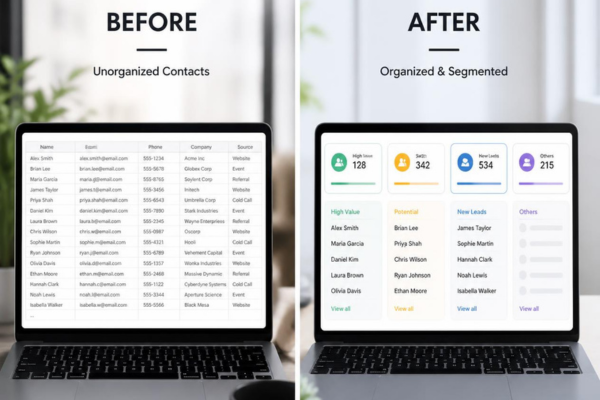 before and after segmentation