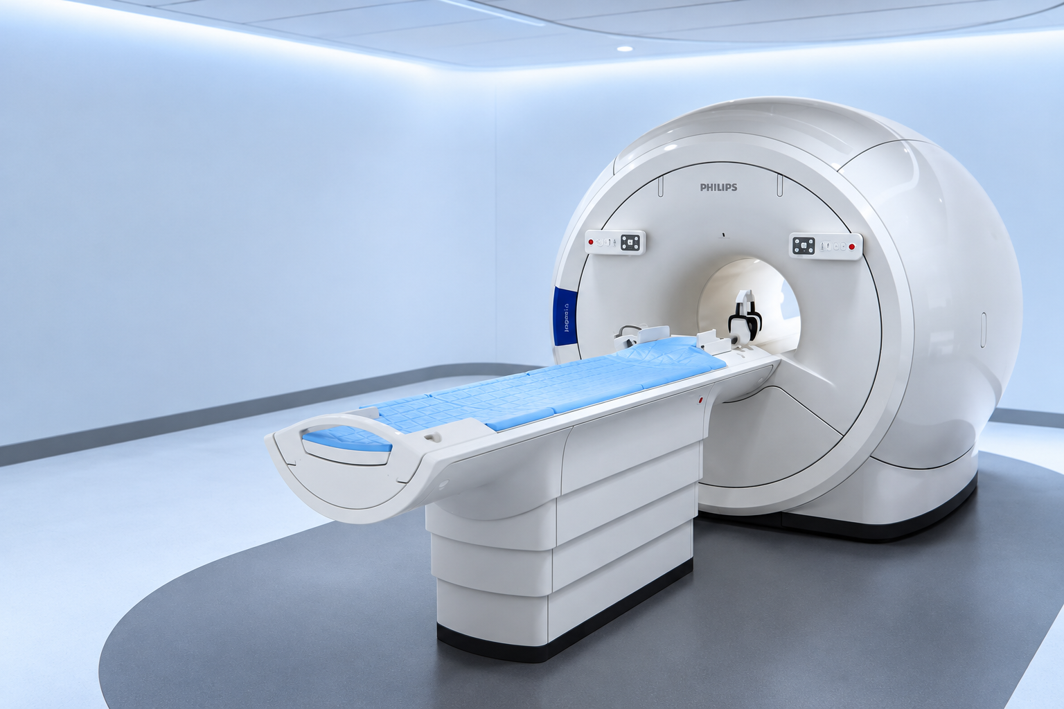 Resonador cerrado Philips Ingenia de 1.5 T en una sala de imagenología
