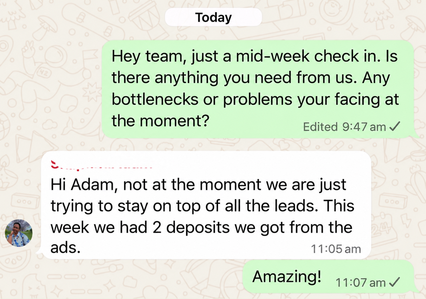 Client result