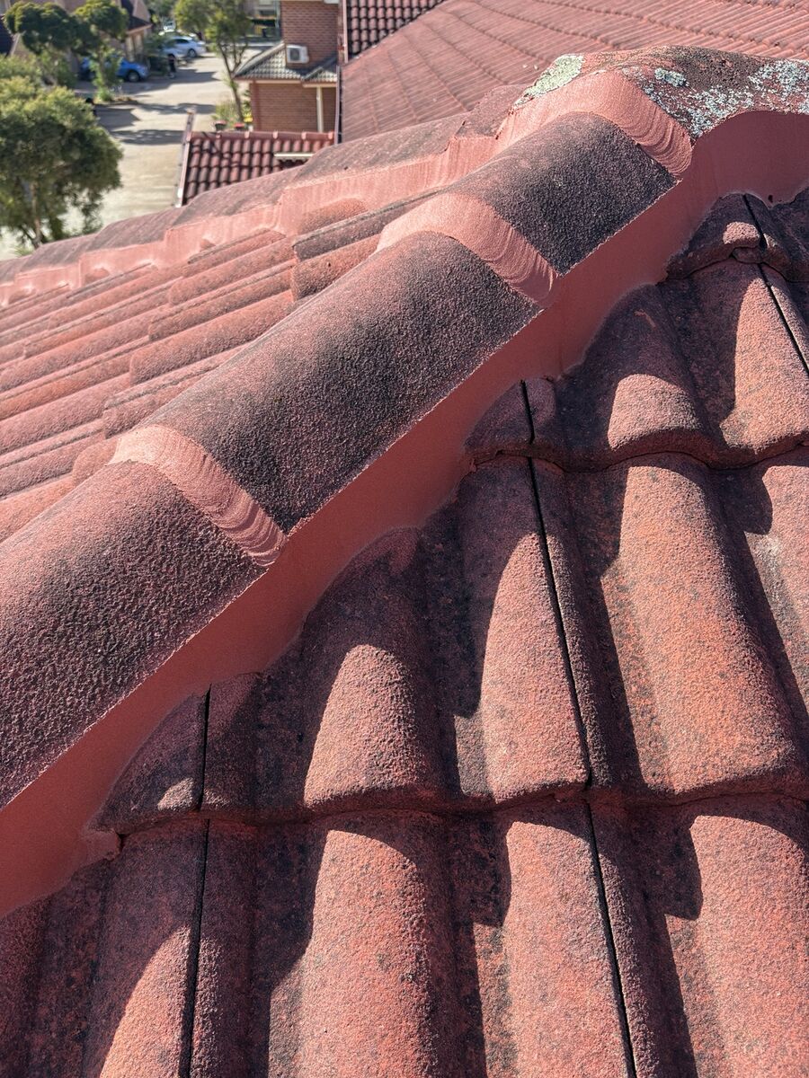 Completed tiled roof ridge repair by Protex Roofing Solutions