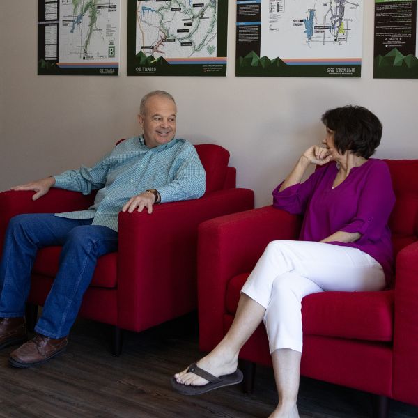 patients sitting in the lobby