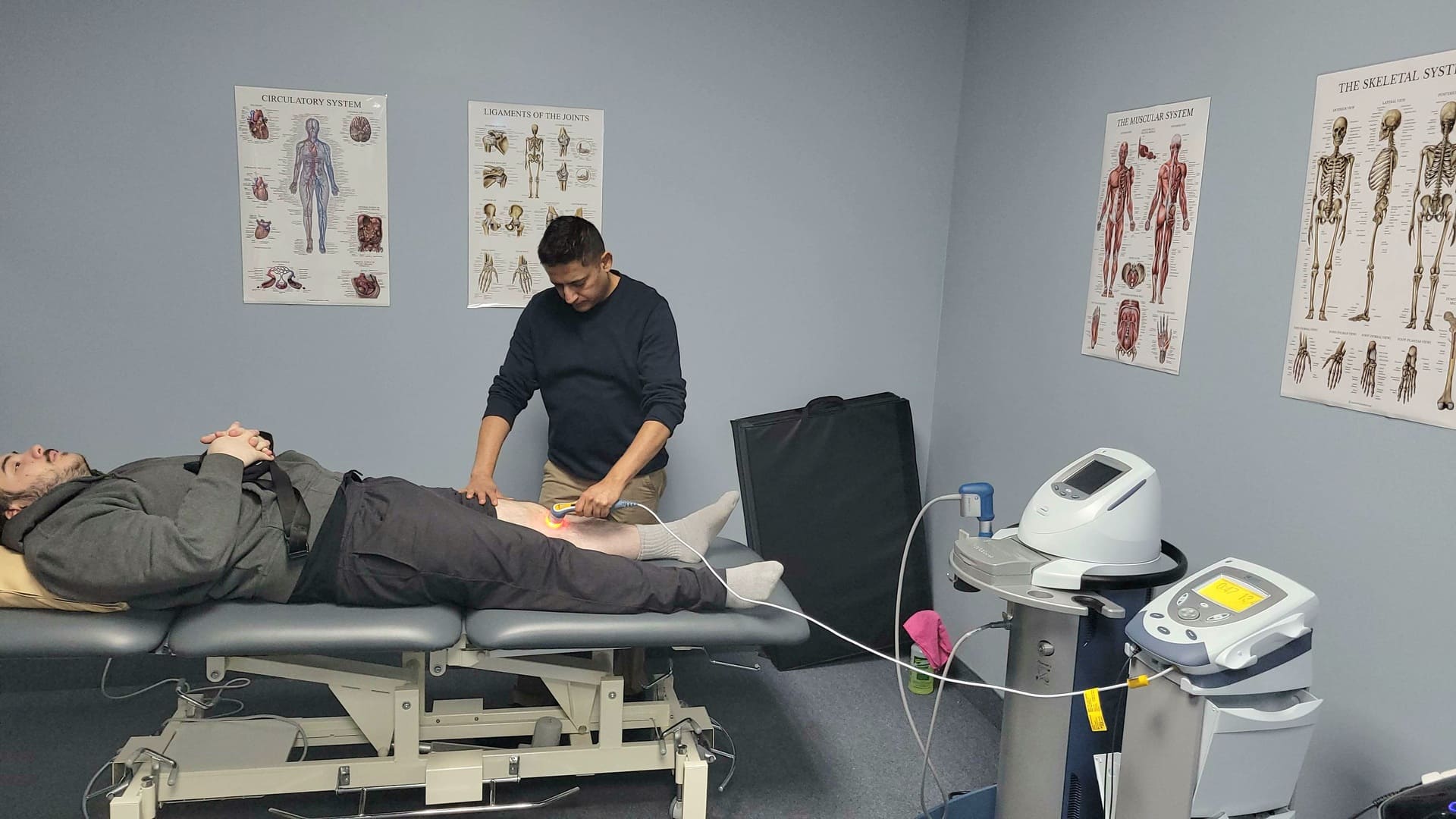 Inside Medhealth Physiotherapy clinic in Hamilton, Ontario