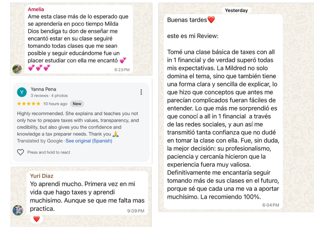 Testimonio de estudiante 1