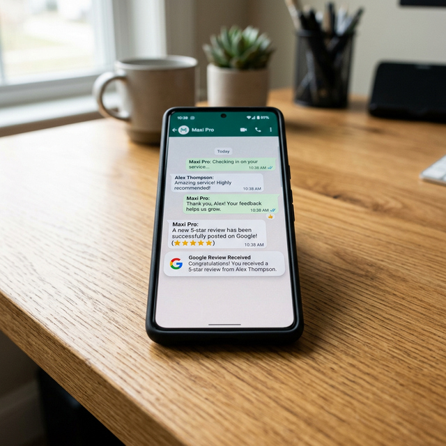 WhatsApp Review Notification