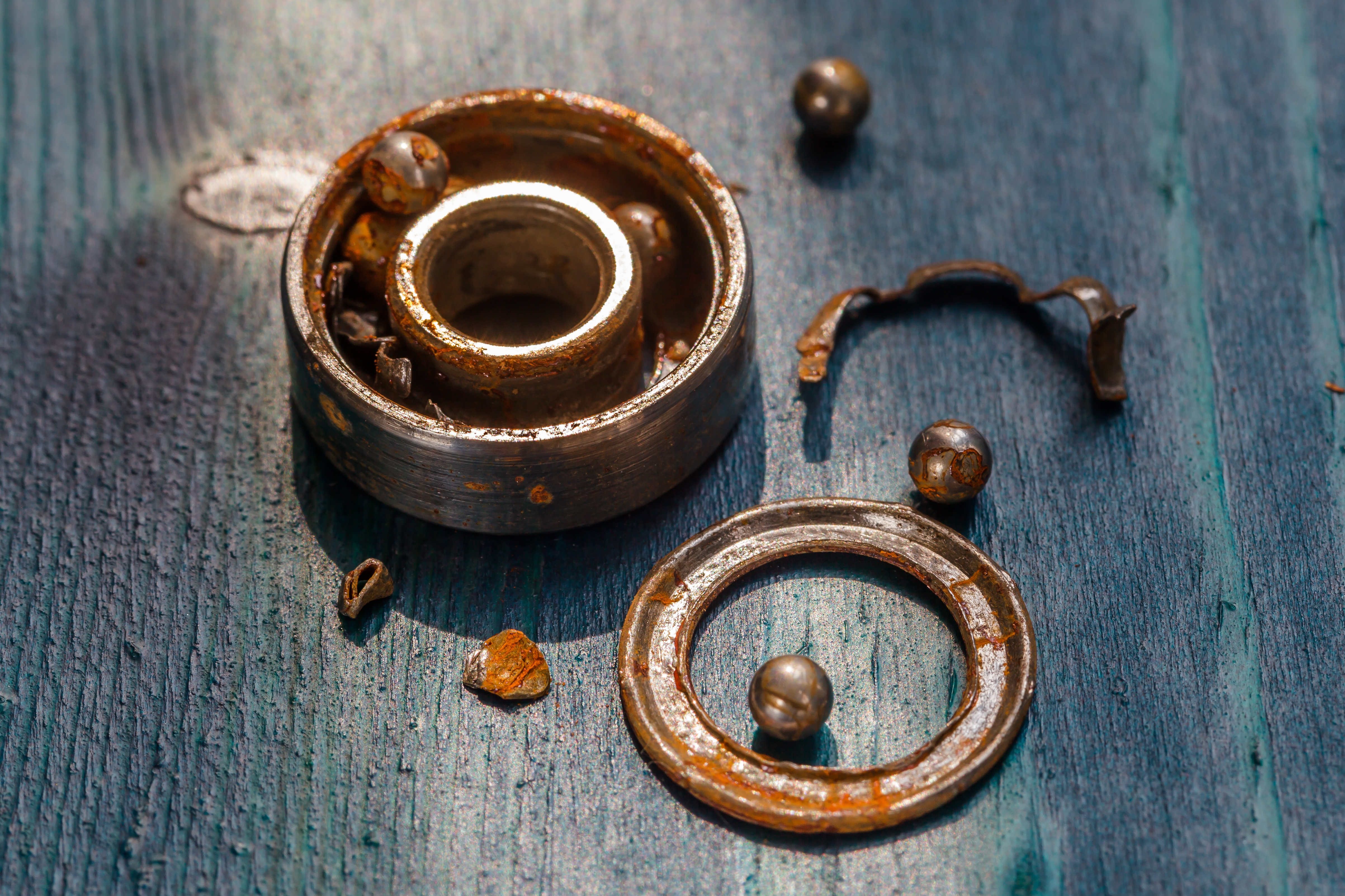  Worn Drum Rollers or Bearings
