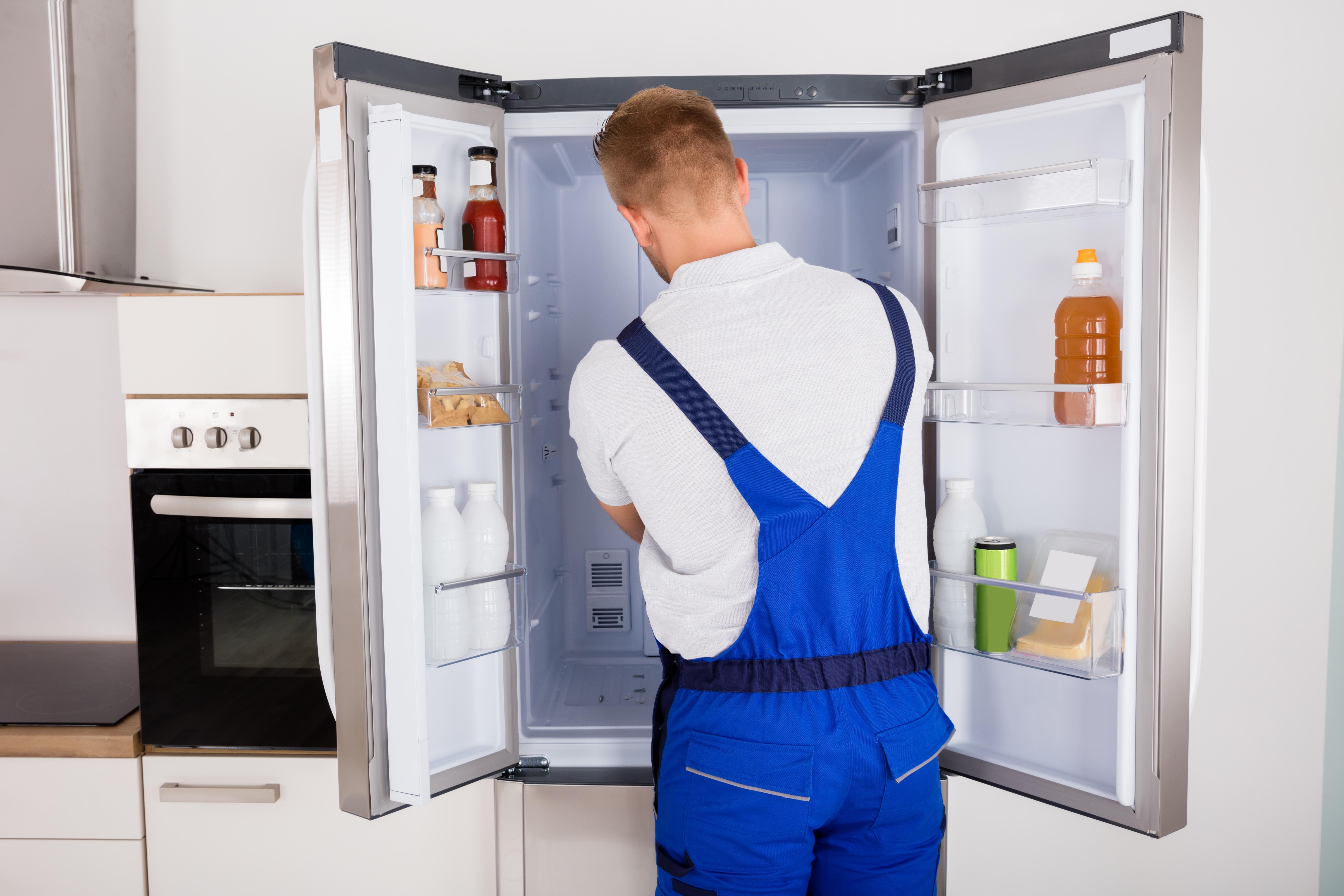 Refrigerator repair technician