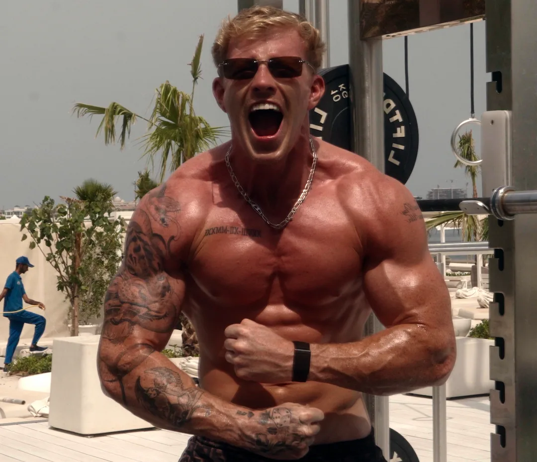 Jack Hopkins at the gym