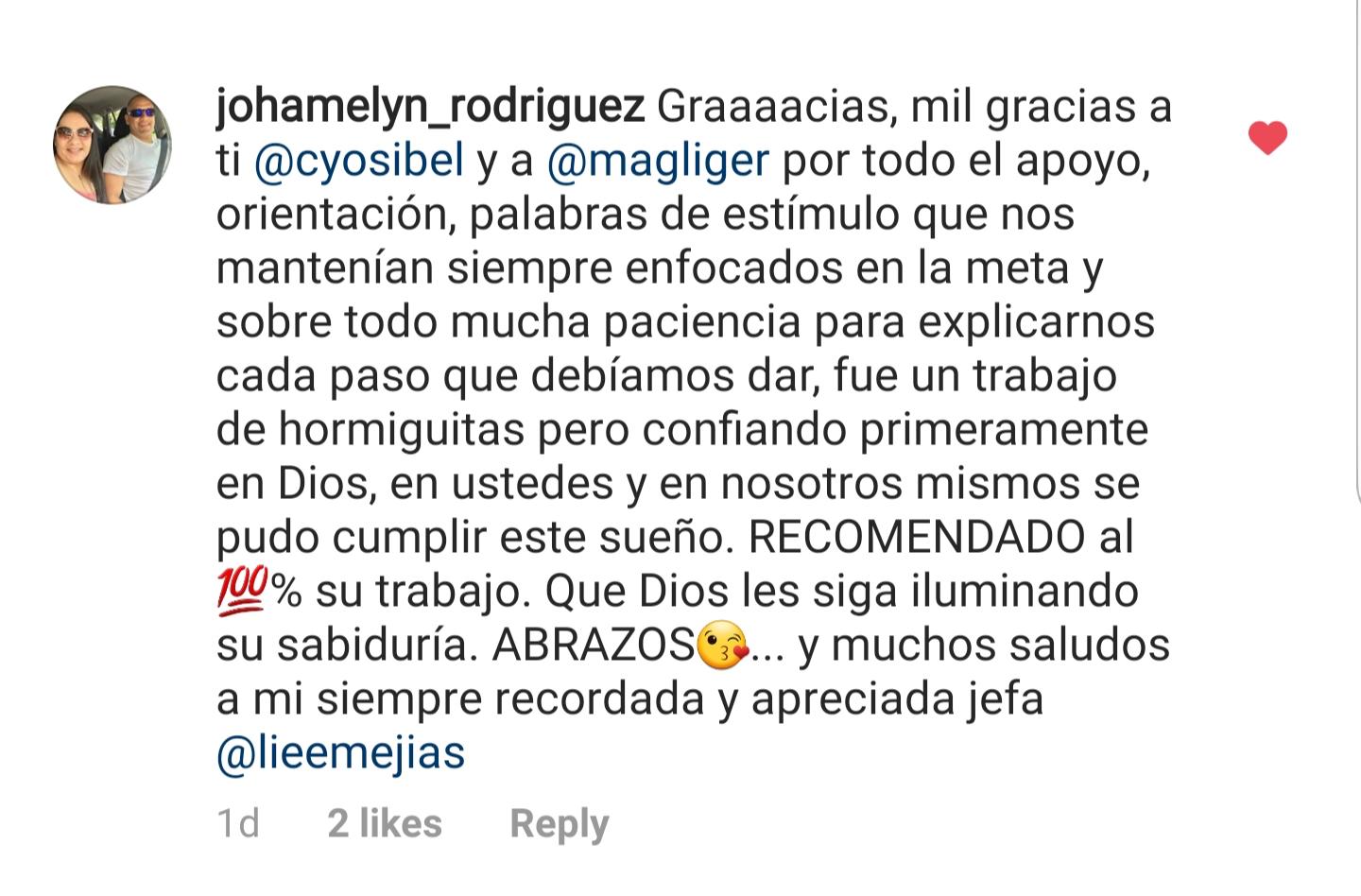 Testimonio cliente