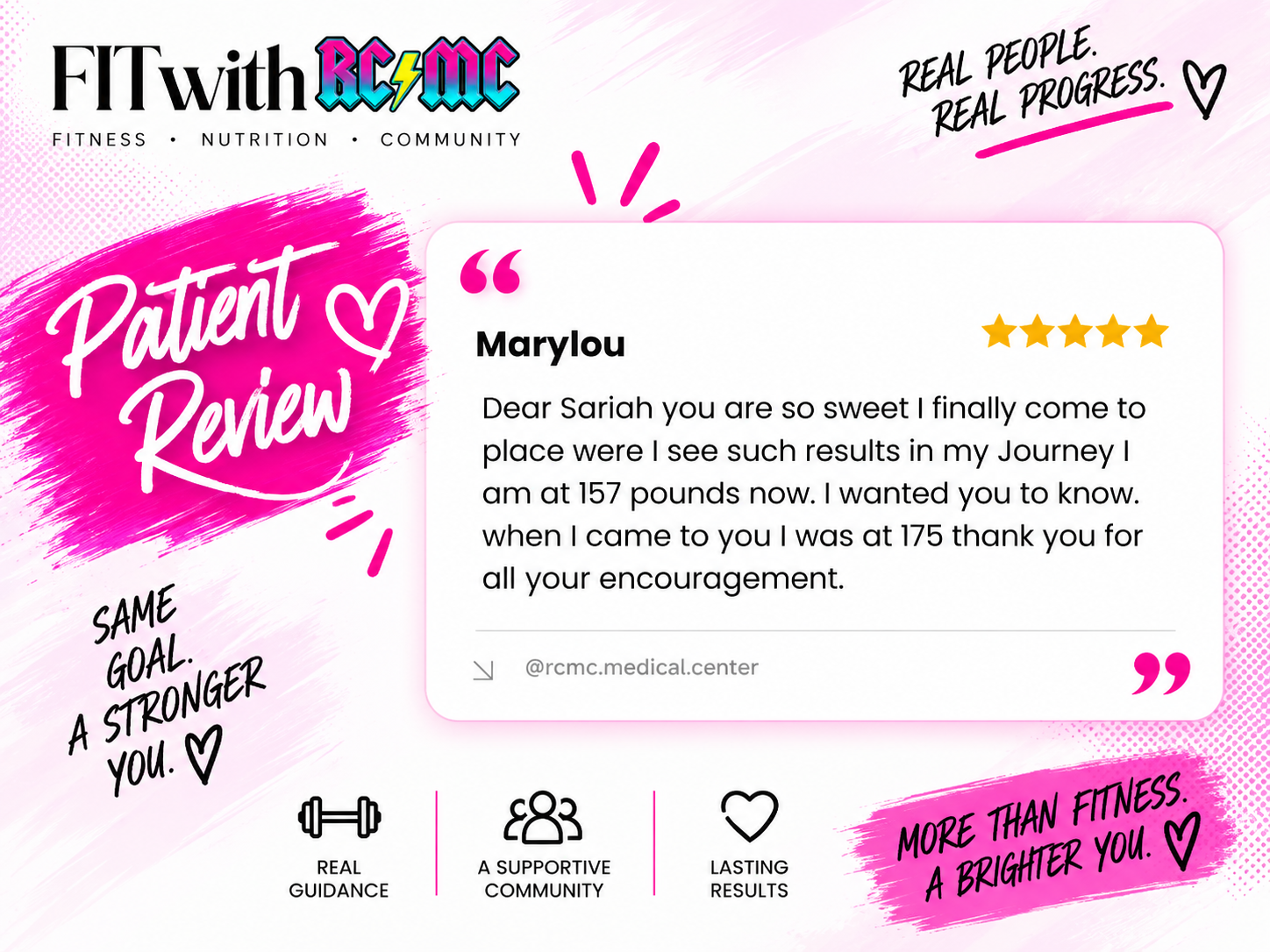 Lifestyle testimonial: working out consistently