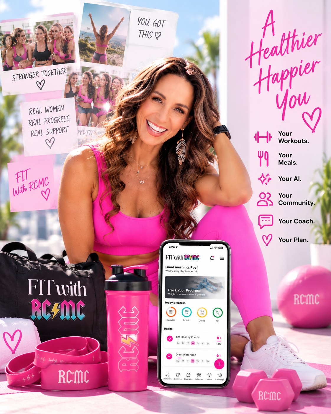 Strong, healthy, confident member living the FIT With RCMC lifestyle