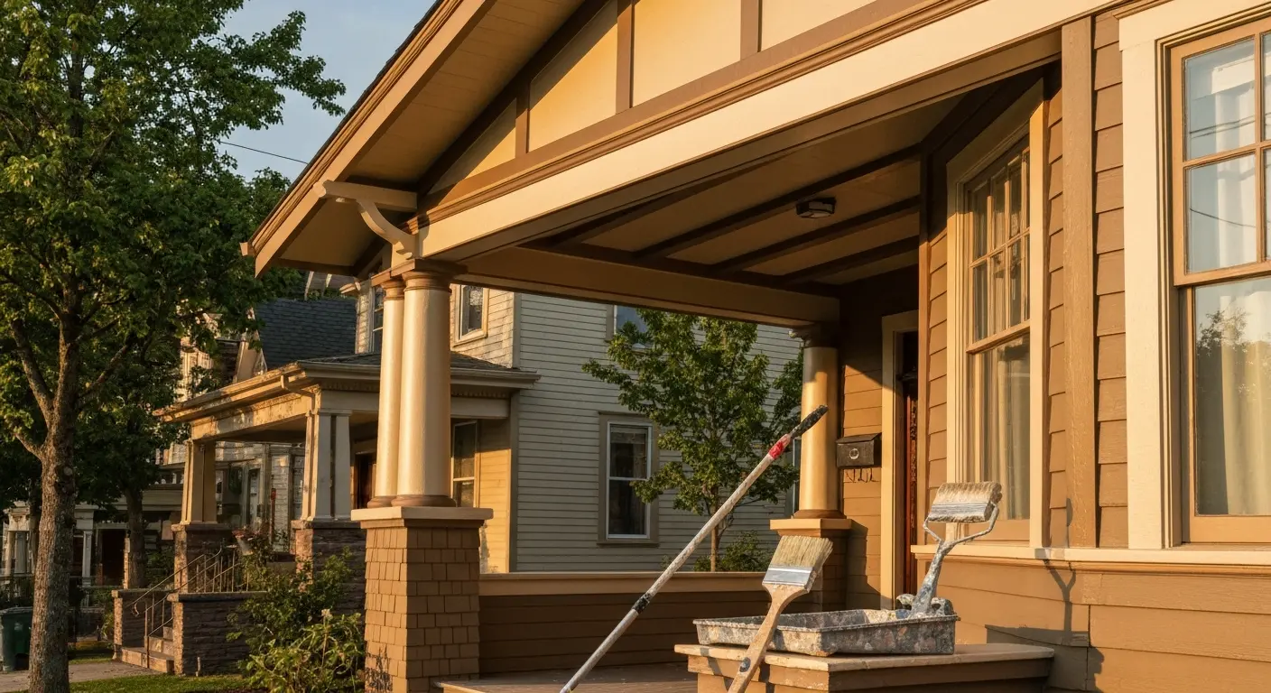 Exterior house painting