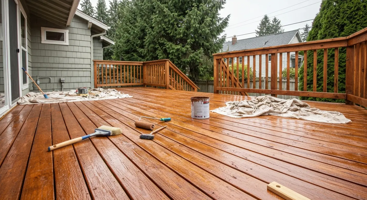 Deck staining project