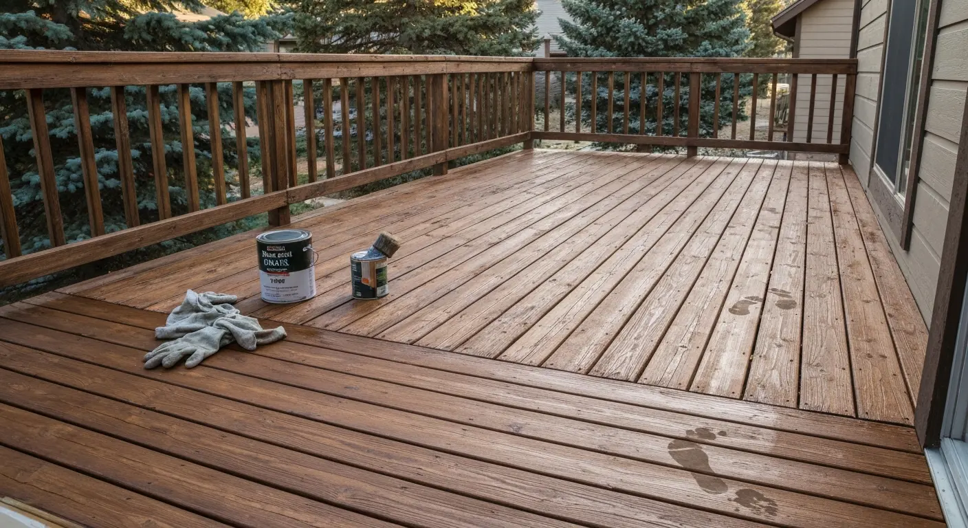 Deck staining project