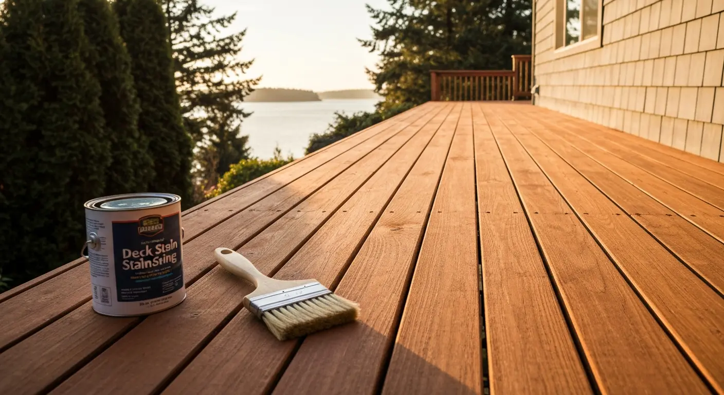 Deck staining project