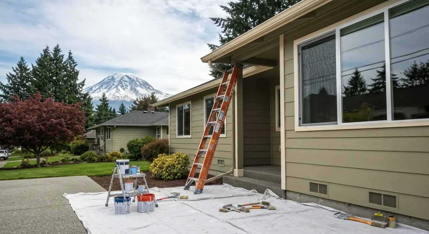 Exterior painting project in Graham
