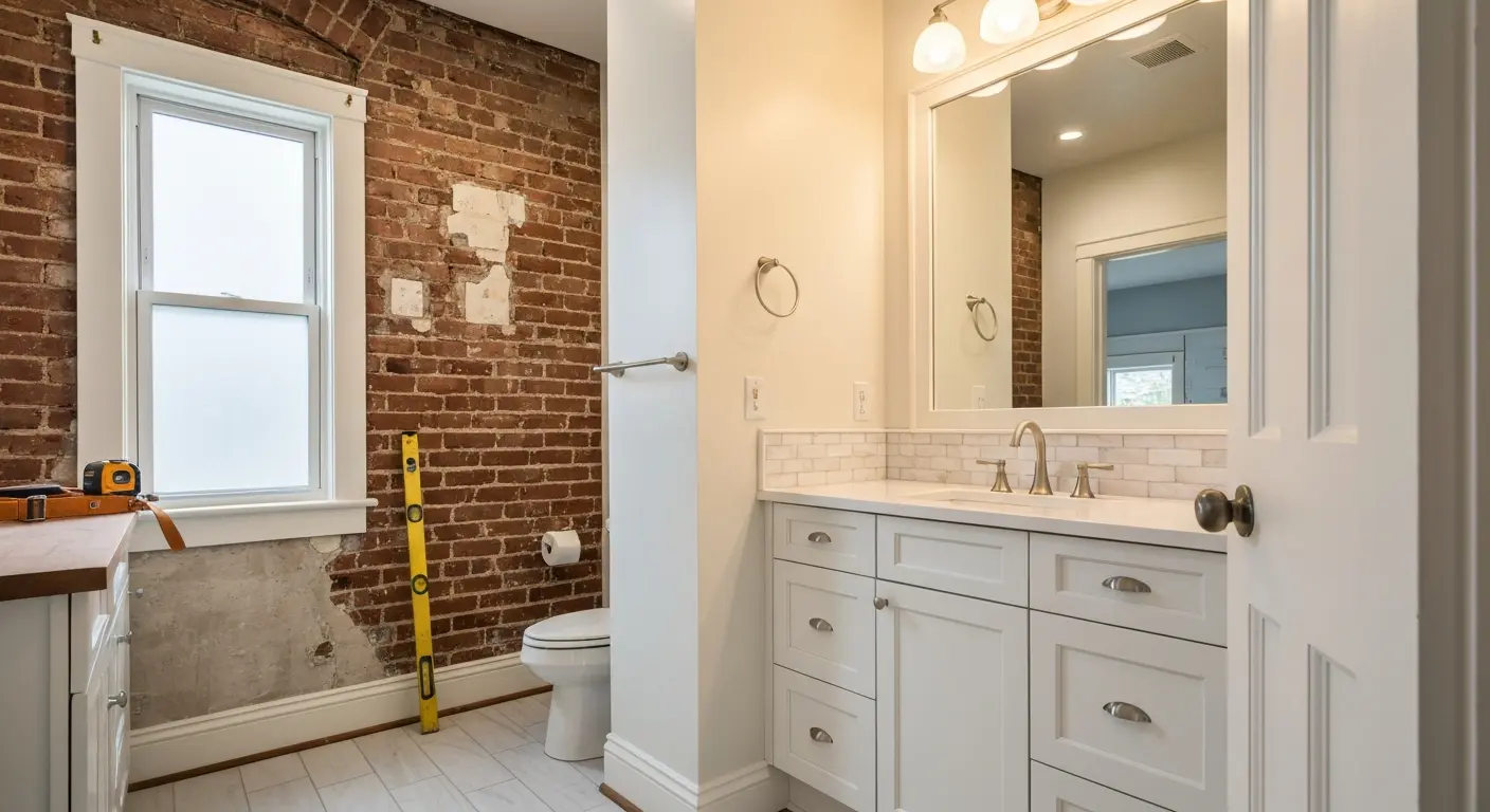 Modern bathroom renovation