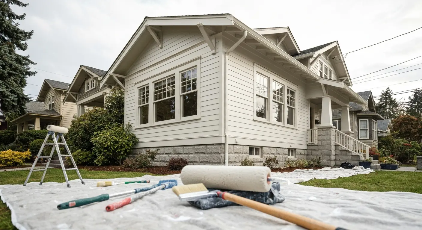 Exterior house painting in Orting