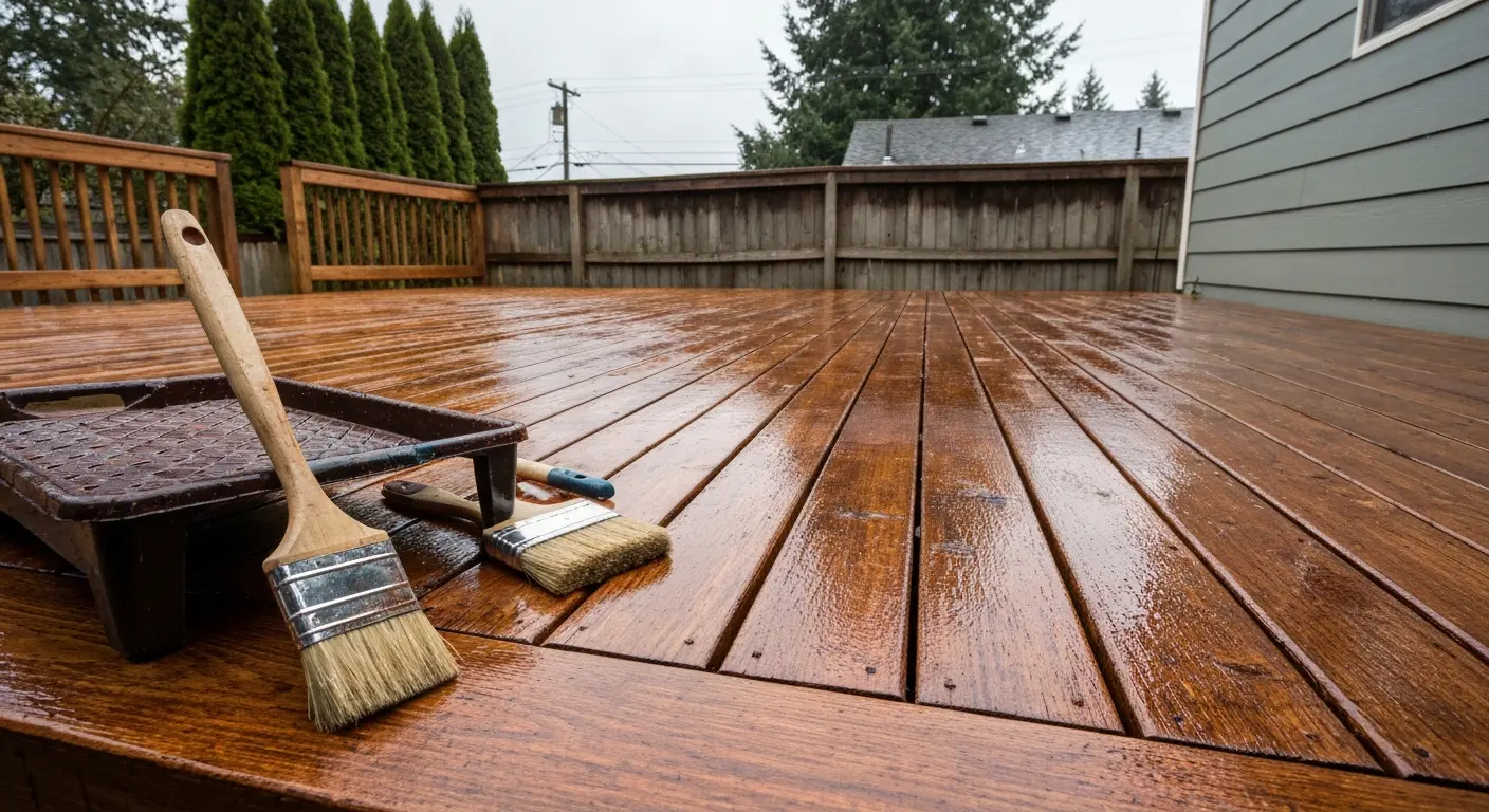 Deck staining project