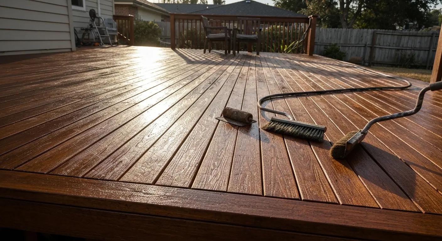 Deck staining service