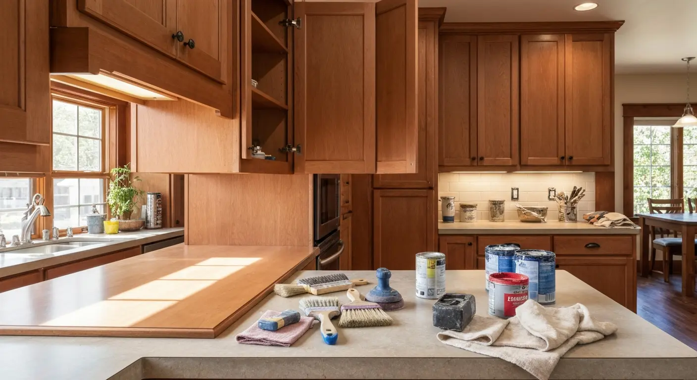 Cabinet refinishing project