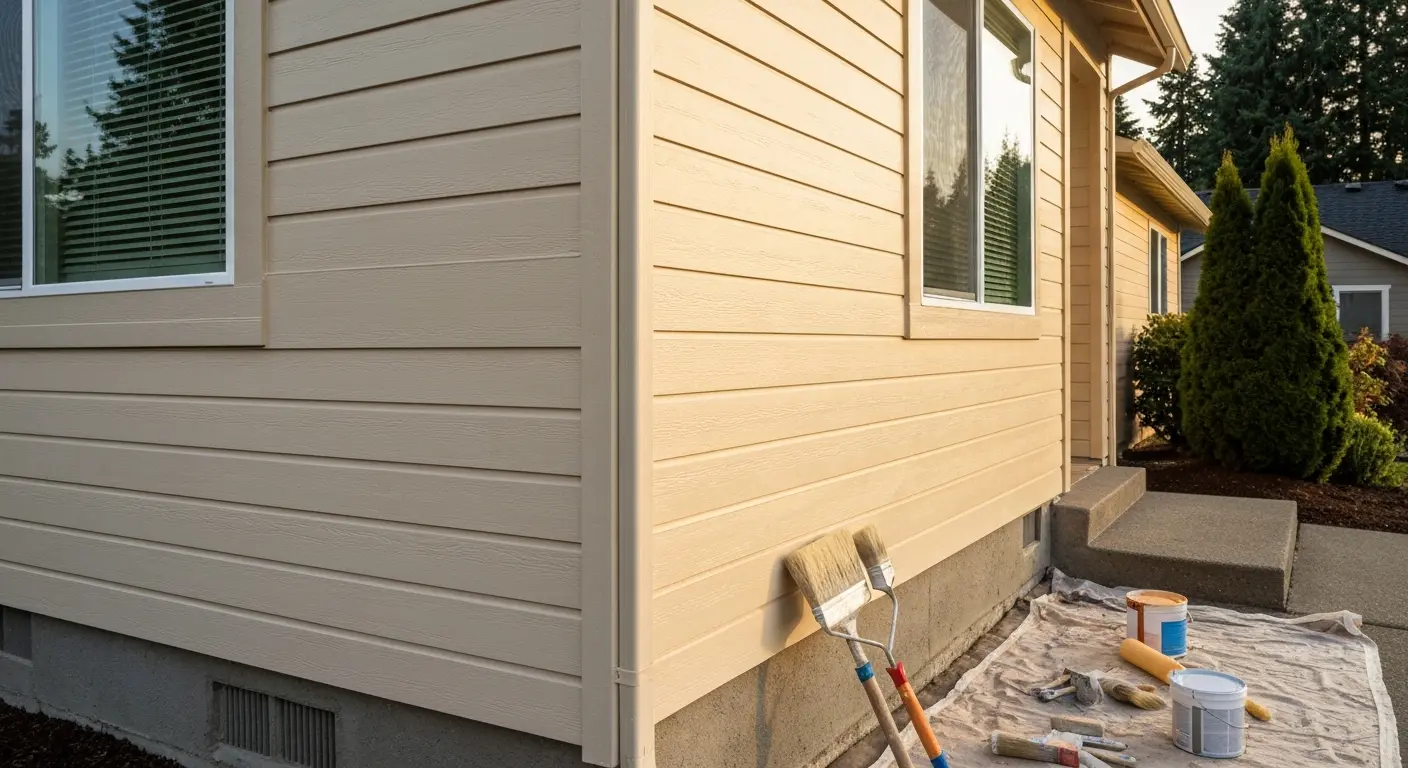 Exterior house painting project