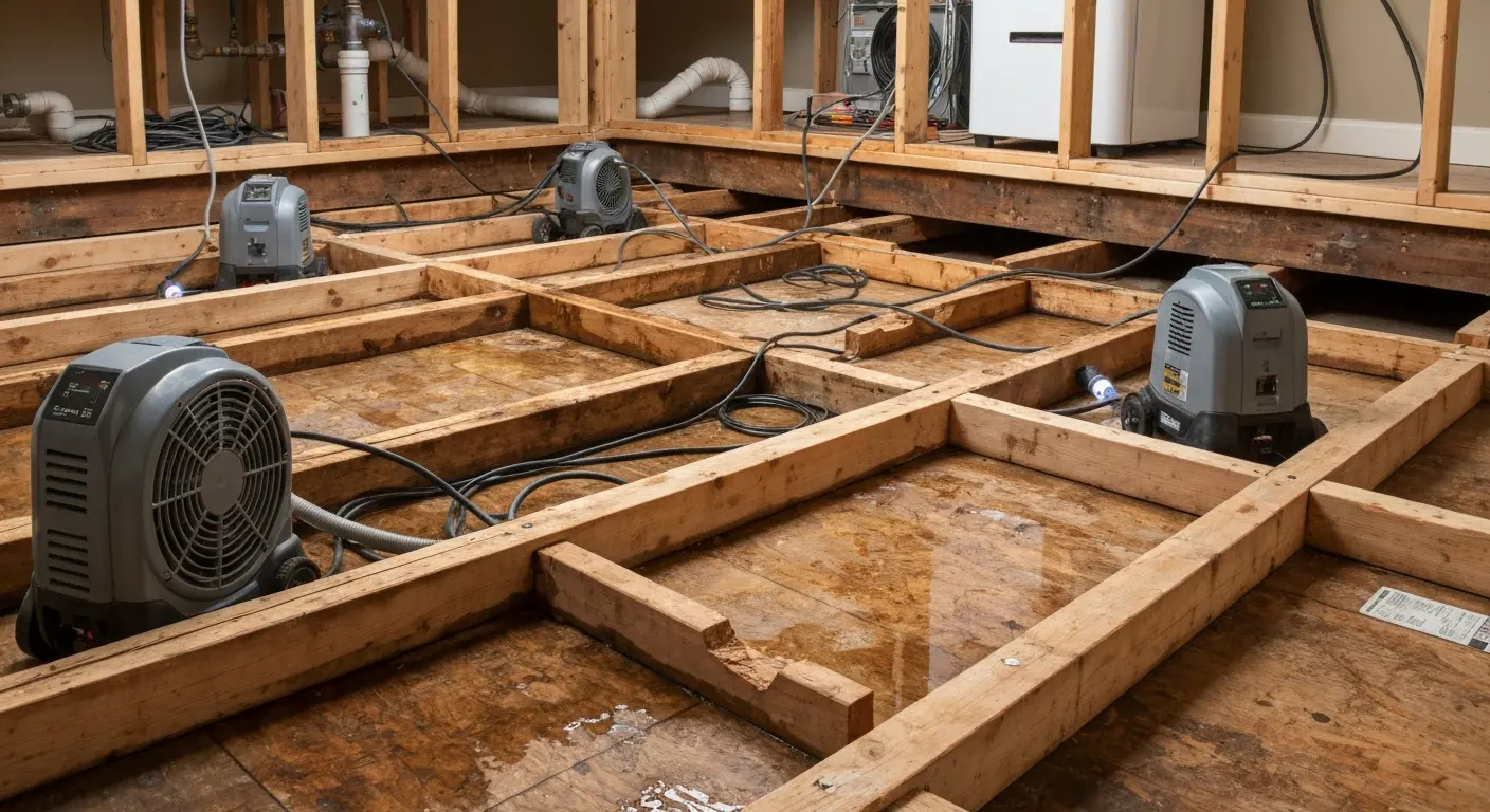 Appliance leak water extraction