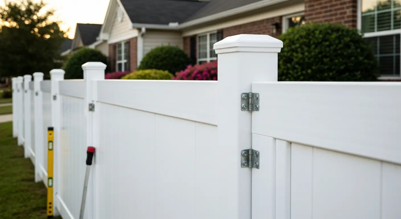 Vinyl fence