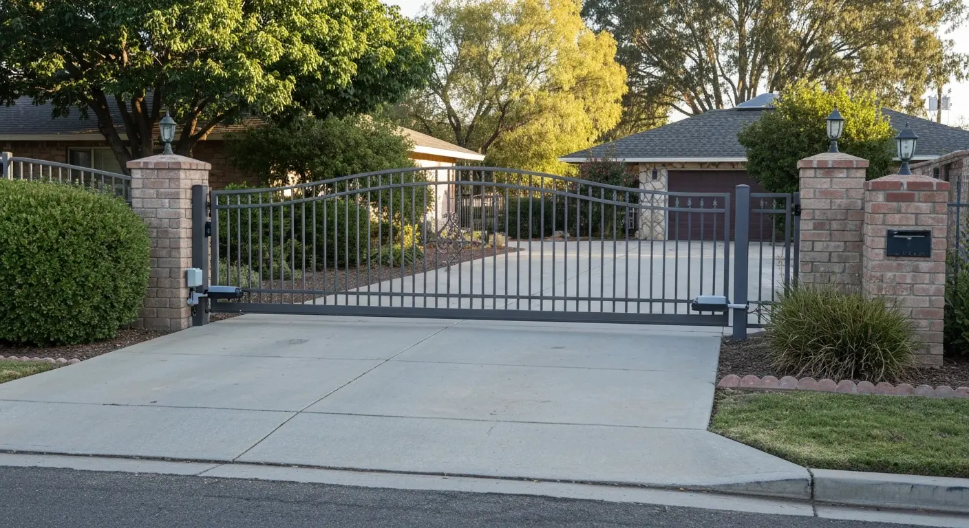 Custom driveway gate