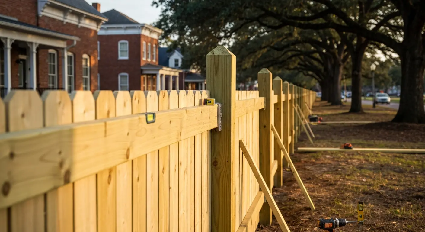 Fence installation project