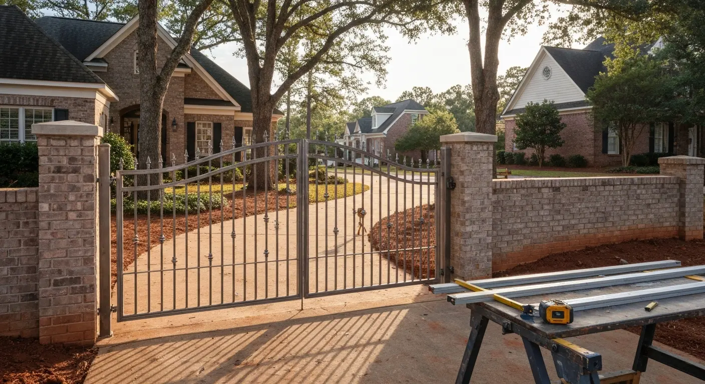 Custom gate installation near Ninety Six