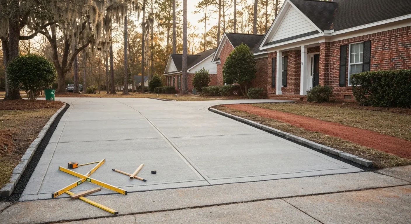 Driveway construction and site preparation