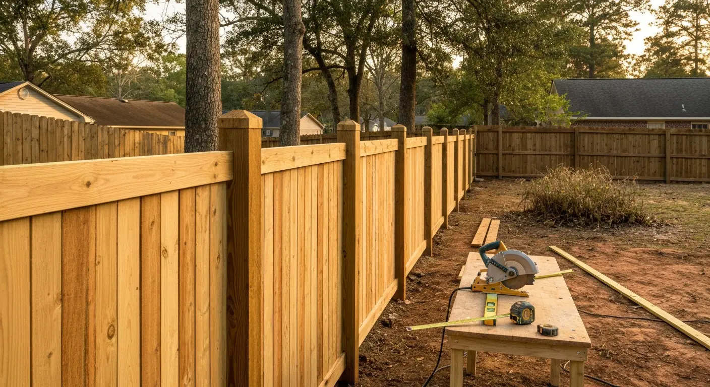 Fence installation project