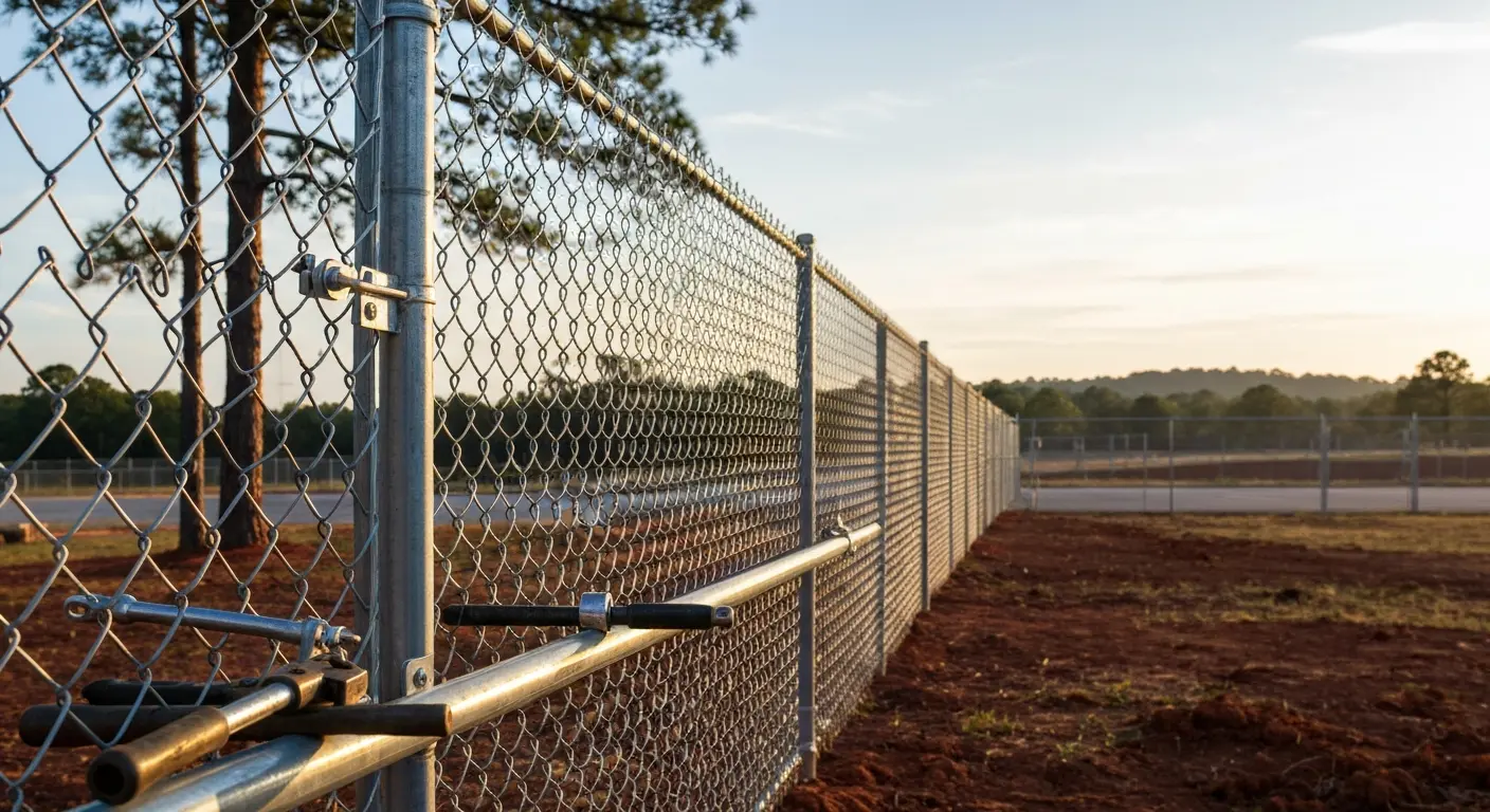 Commercial perimeter fence