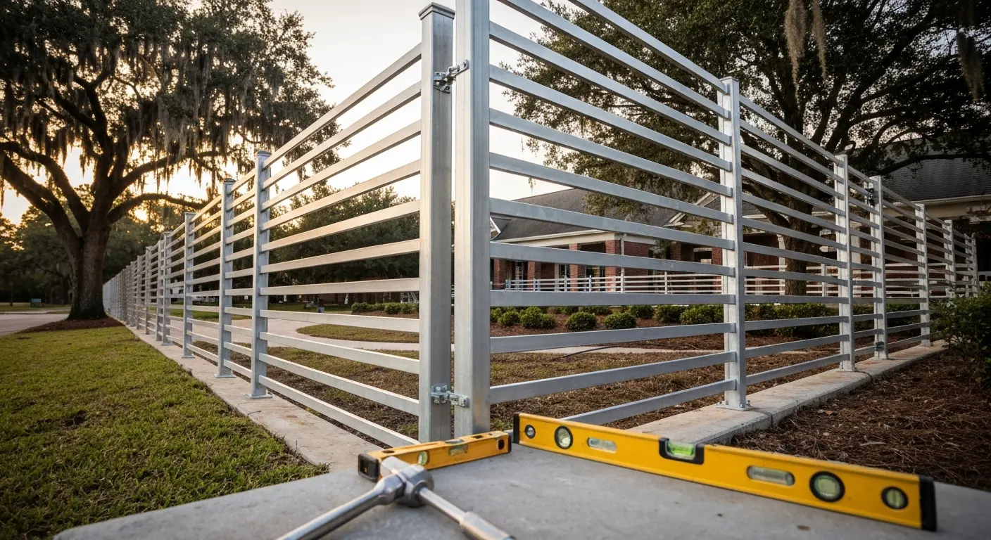Commercial fence project